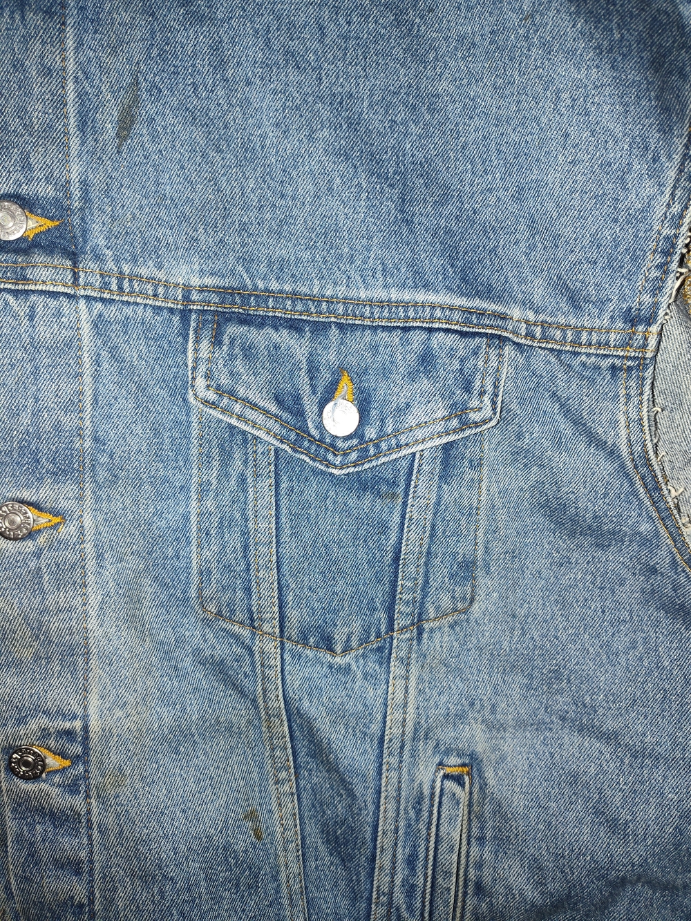 Coca-Cola Embossed Denim Vest in Light Blue - Picture 3 of 6